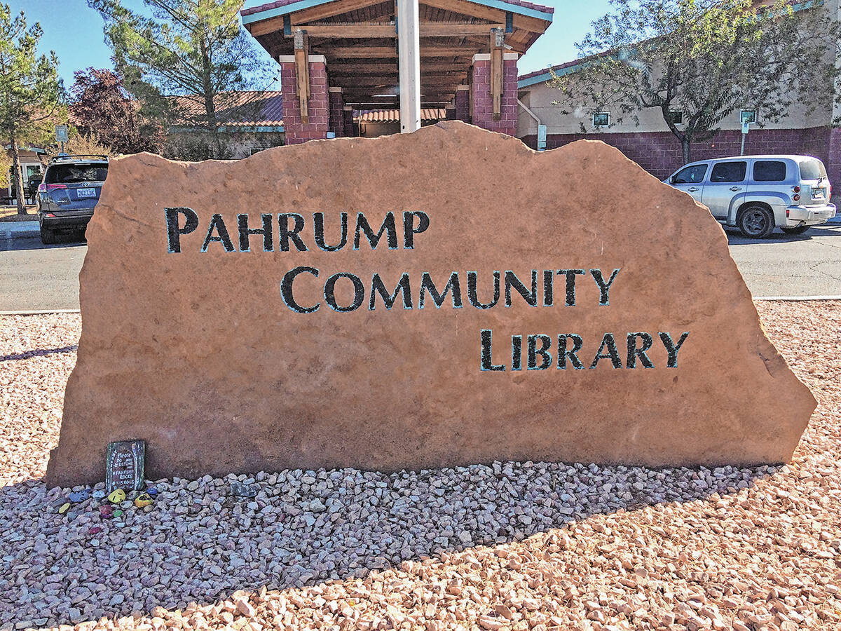 Robin Hebrock/Pahrump Valley Times file The Pahrump Community Library is located at 701 East St ...