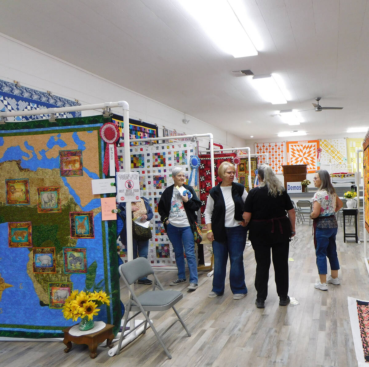 Robin Hebrock/Pahrump Valley Times The 2023 Pins and Needles Quilt Show, presented by the Shado ...