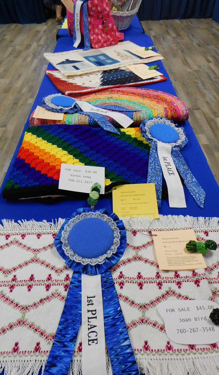 Robin Hebrock/Pahrump Valley Times The Pins and Needles Quilt Show was not just about the quilt ...