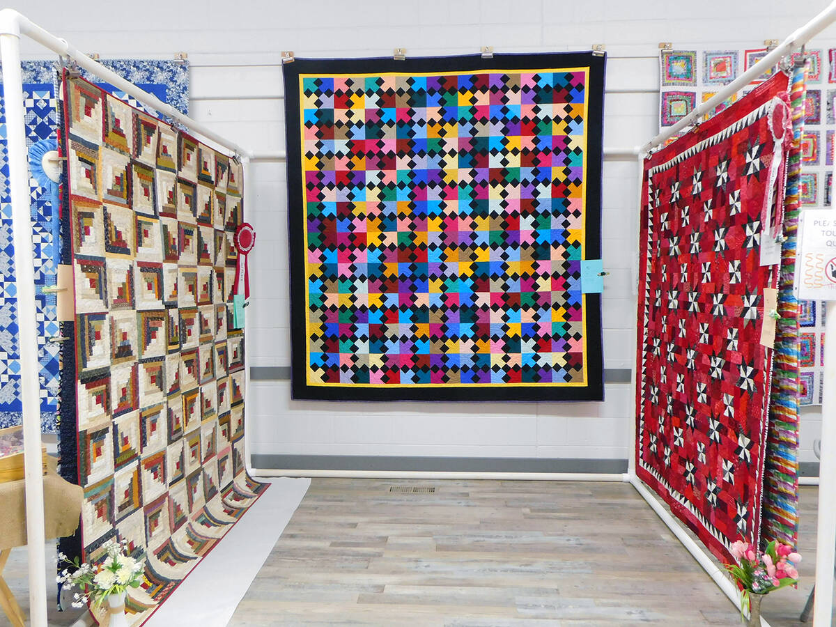 Robin Hebrock/Pahrump Valley Times With quilts displayed upon walls and purpose-made frames, th ...