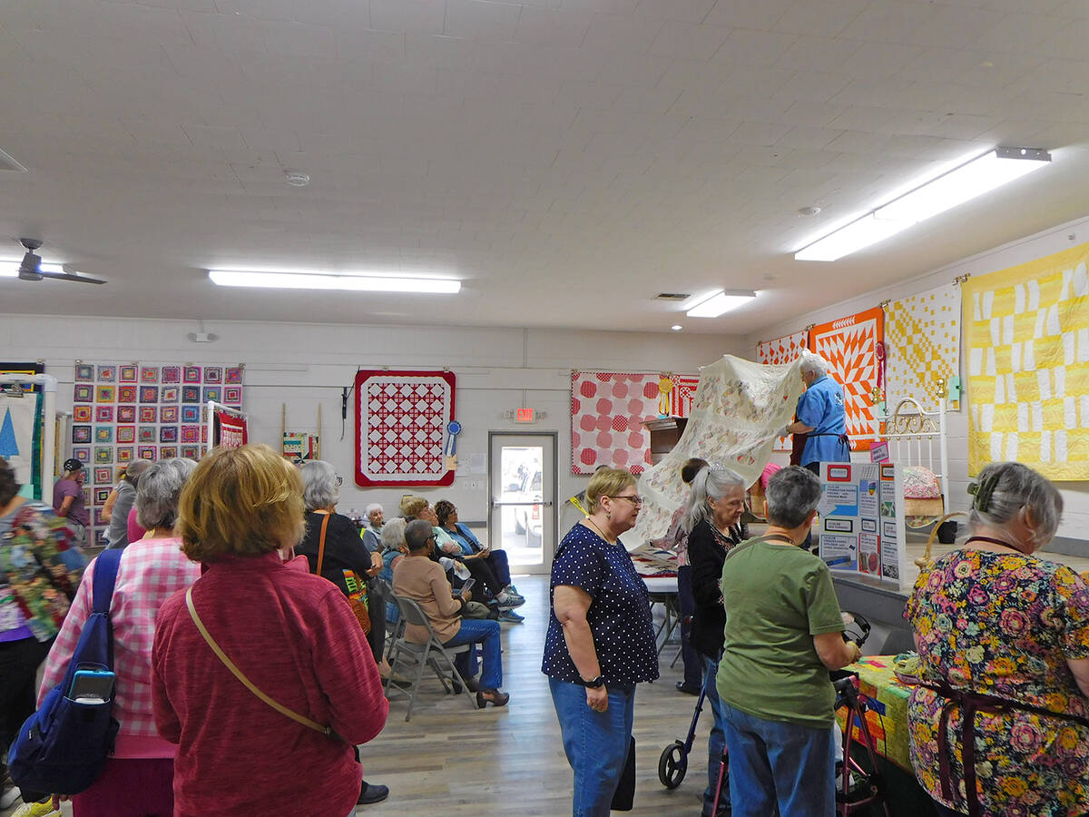 Robin Hebrock/Pahrump Valley Times The Bob Ruud Community Center was packed with patrons of the ...