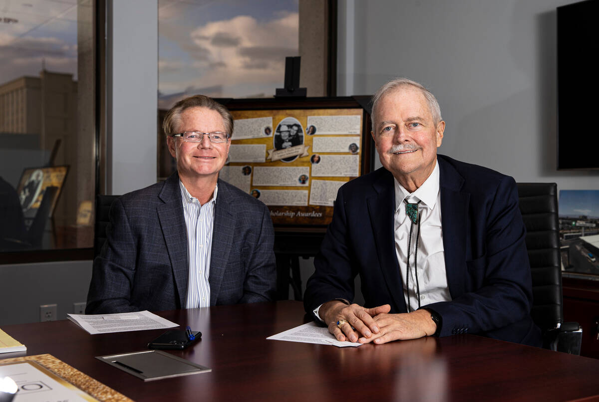 Jack Hanifan, left, and John Mowbray, co-trustees of the Charles and Phyllis M. Frias Charitabl ...