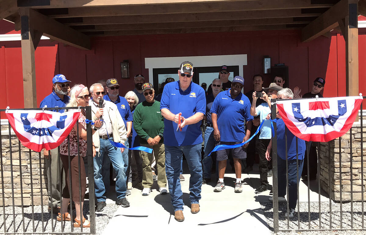 Robin Hebrock/Pahrump Valley Times The Pahrump Veterans Memorial Advisory Committee was joined ...