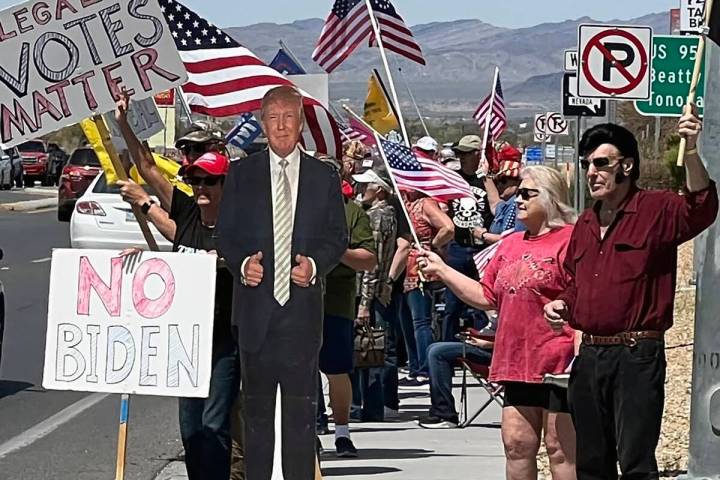 Special to the Pahrump Valley Times Supporters of embattled former U.S. President Donald Trump ...