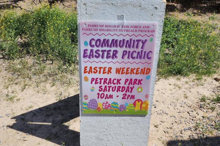 Special to the Pahrump Valley Times Signboards like the one shown here have come up missing fol ...