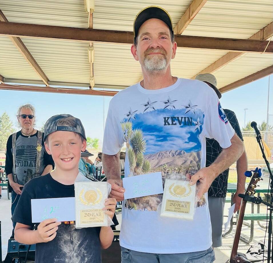 Special to Pahrump Valley Times Josh Russell (left) and Kevin Chael (right) took home 2nd place ...