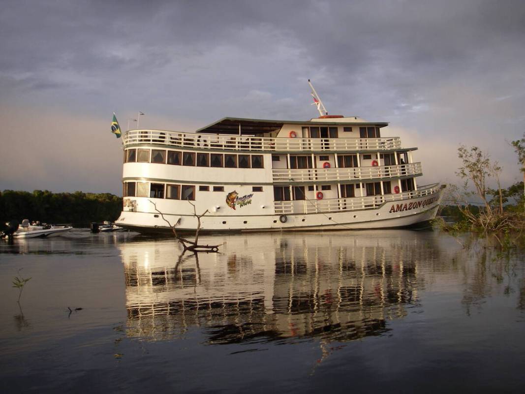 Dan Simmons/Special to the Pahrump Valley Times The Amazon Queen is a riverboat that was remode ...