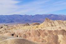 Zabriskie Point is among the most popular Death Valley stops. (Natalie Burt/Special to the Las ...