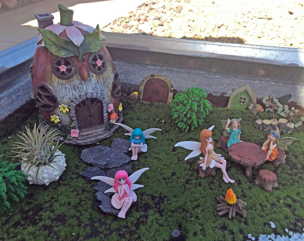 Robin Hebrock/Pahrump Valley Times A "Fairy Garden" is a unique spin on what a landscape can be.