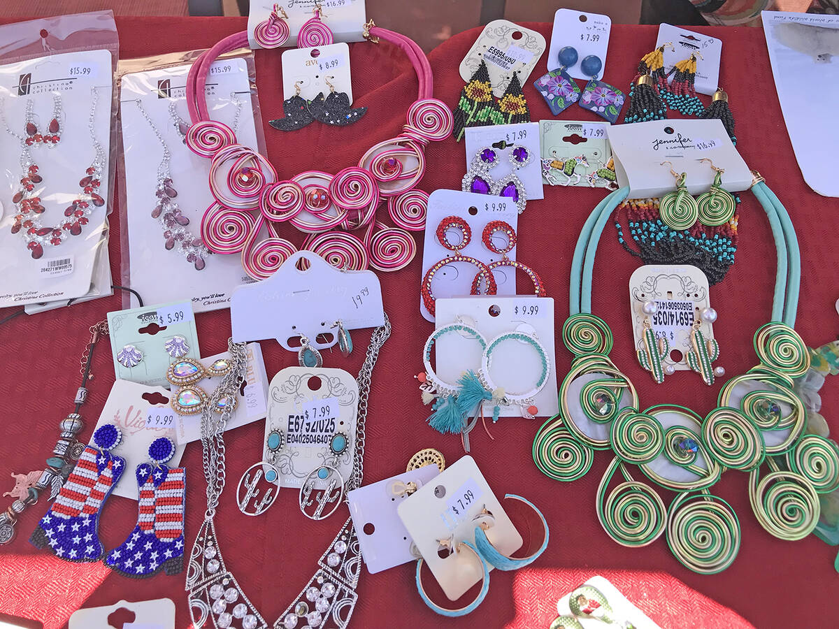 Robin Hebrock/Pahrump Valley Times Jewelry can be a subtle accompaniment to an outfit or fashio ...