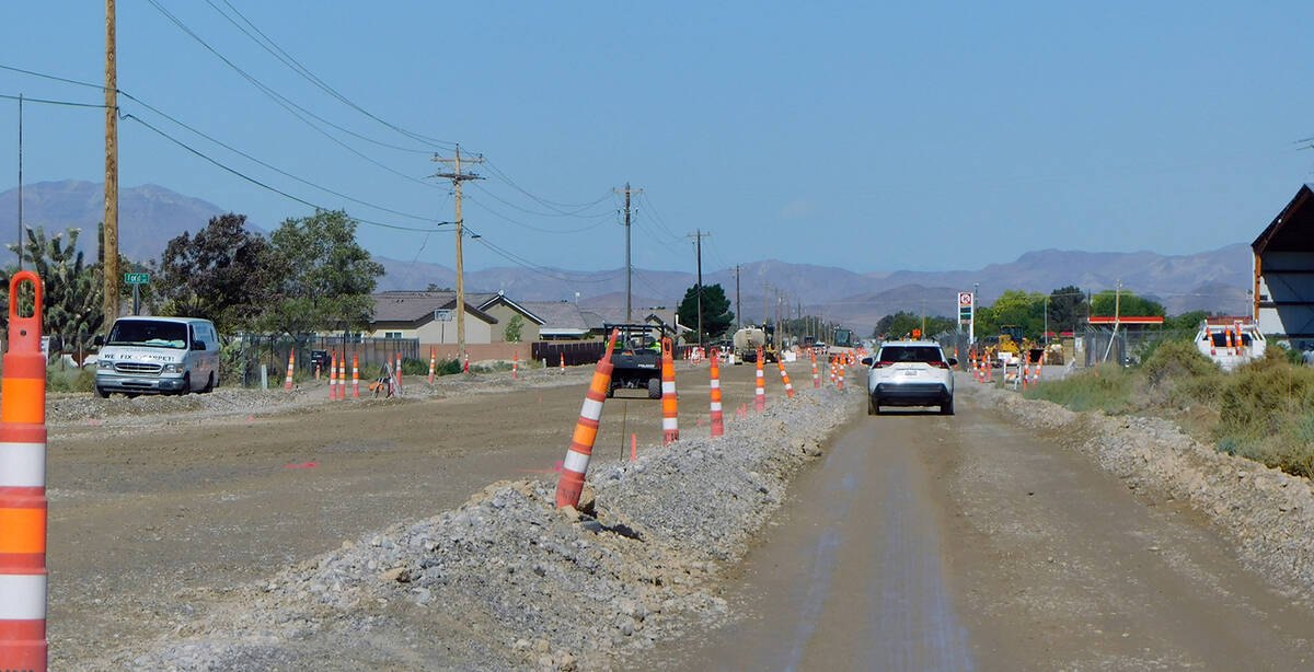 Update Basin Avenues Completion Date Unclear Pahrump Valley Times