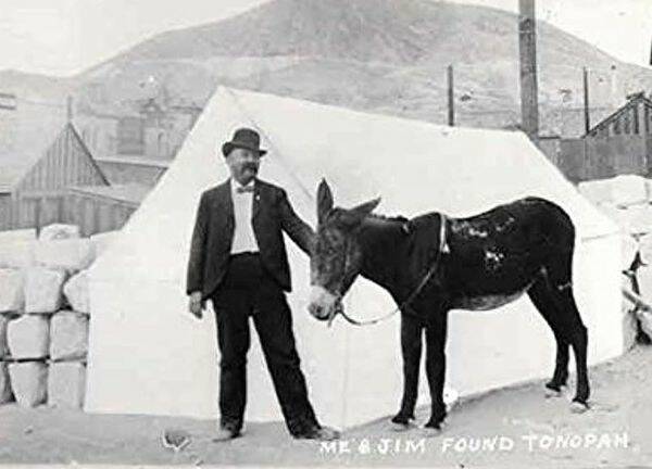 Central Nevada Museum & Historical Society Jim Butler was camping around Tonopah Springs in 190 ...
