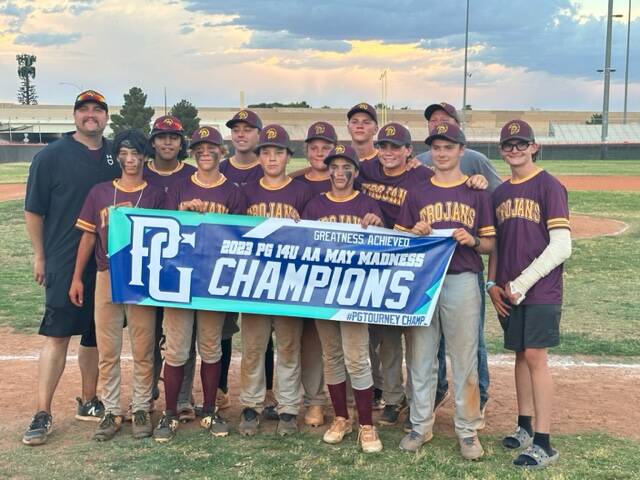Special to Pahrump Valley Times The Junior Trojans won the 2023 Perfect Game 14U May Madness ba ...