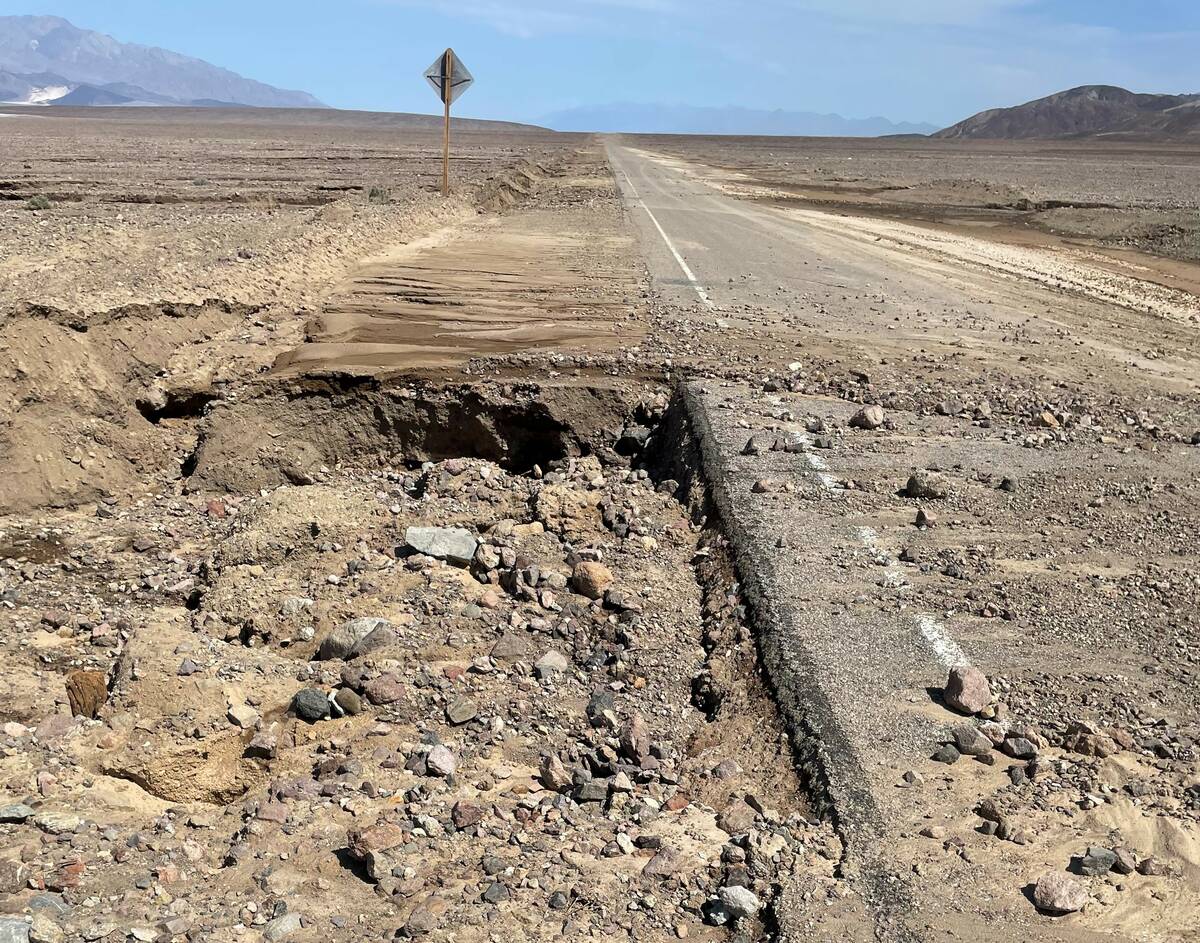 National Park Service Badwater Road was closed on May 20 due to safety concerns because of road ...