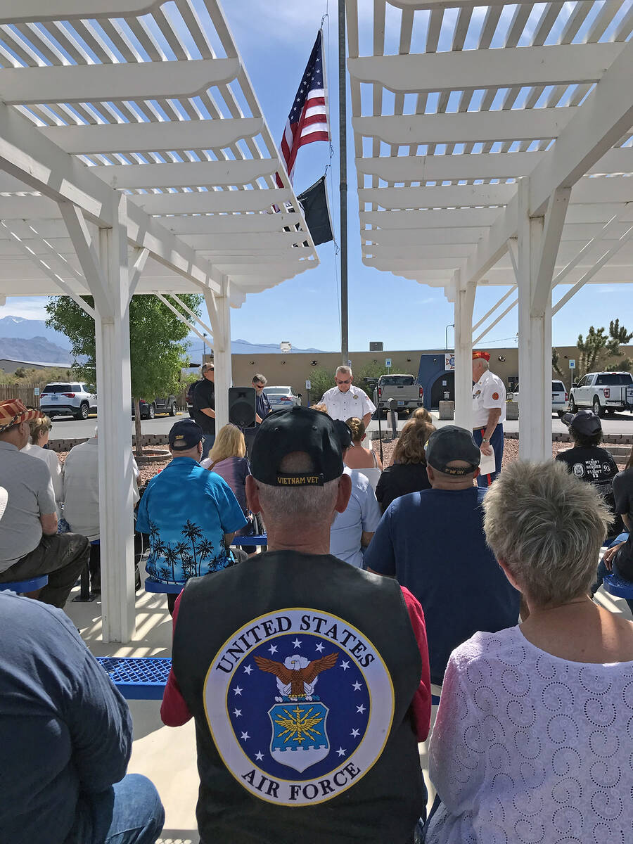 Robin Hebrock/Pahrump Valley Times The VFW Post #10054 was the site of a Memorial Day ceremony, ...
