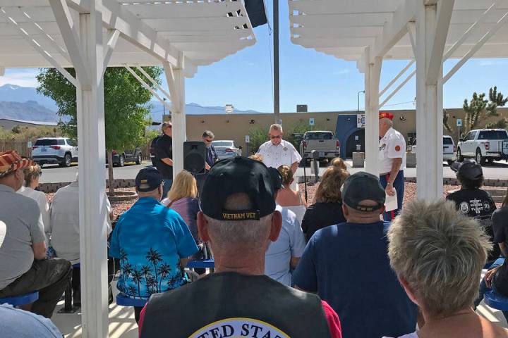 Robin Hebrock/Pahrump Valley Times The VFW Post #10054 was the site of a Memorial Day ceremony, ...