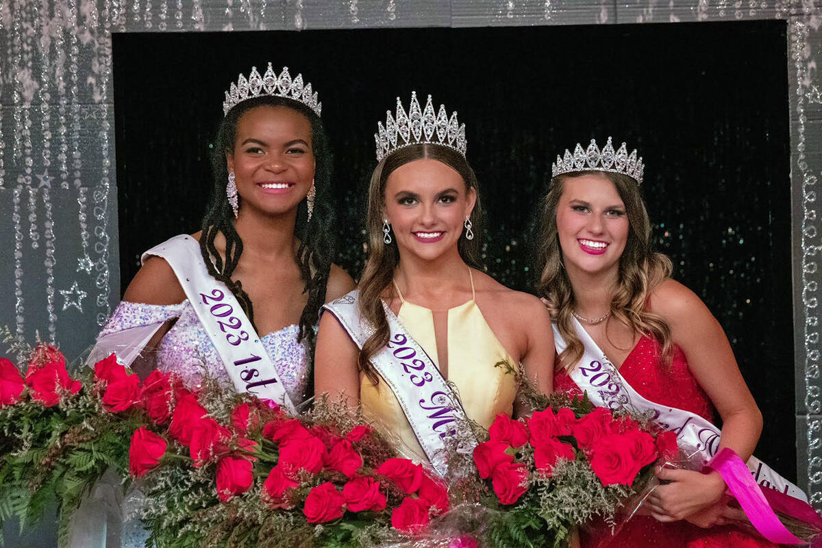 Sara Bowles Media/Special to the Times Miss Pahrump 2023 is Tayela Brown, center, pictured with ...