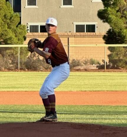 Special to Pahrump Valley Times Cody Fried (9) pitched for the Pahrump Valley Junior all-stars ...