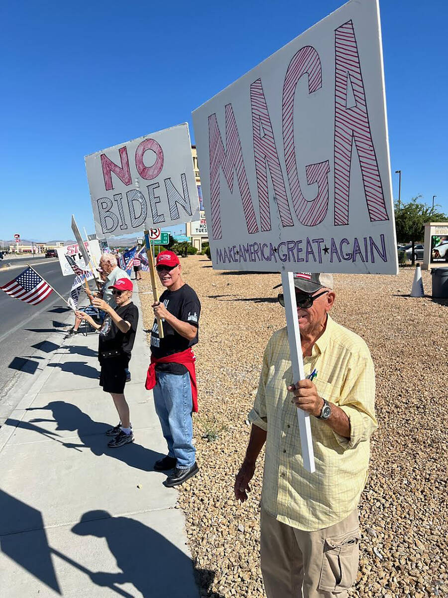 Special to the Pahrump Valley Times The sentiments of those attending the rally were made clear ...