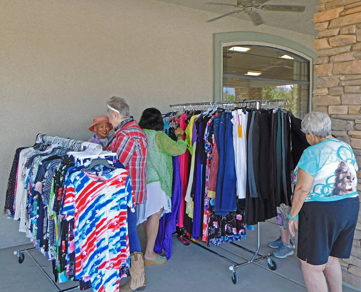 Robin Hebrock/Pahrump Valley Times Sunflower Fashions provided the clothing for the fashion sho ...