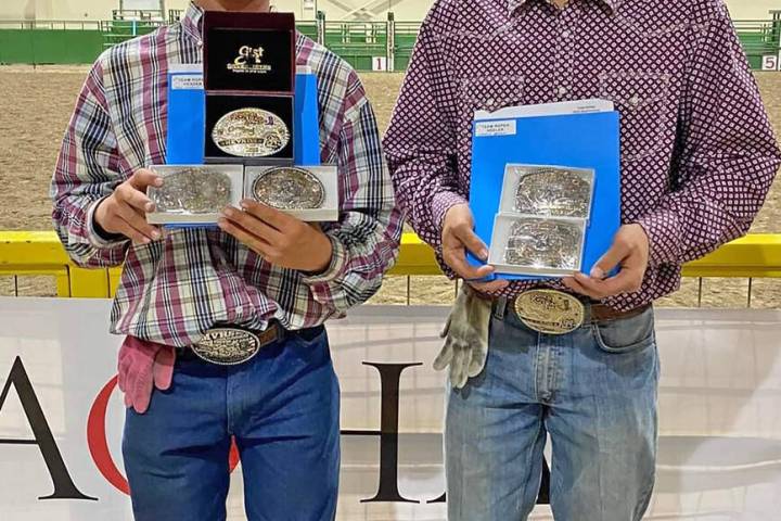 Special to the Pahrump Valley Times Jace Jepson, left, and brother Garrett Jepson, right, have ...