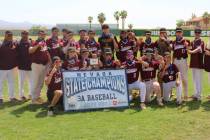 Danny Smyth/Pahrump Valley Times The Pahrump Valley Trojans defeated the South Tahoe Vikings 3- ...