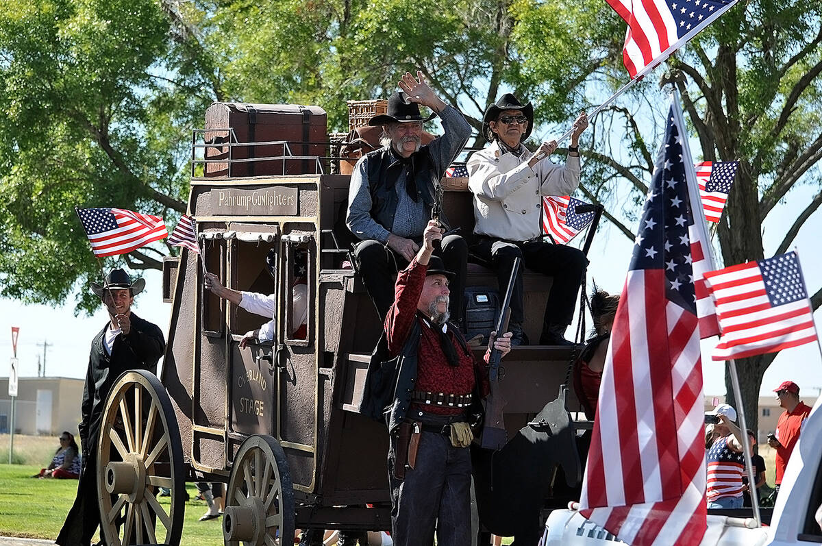 Horace Langford Jr./Pahrump Valley Times In this file photo, members of the Pahrump Gunfighter ...