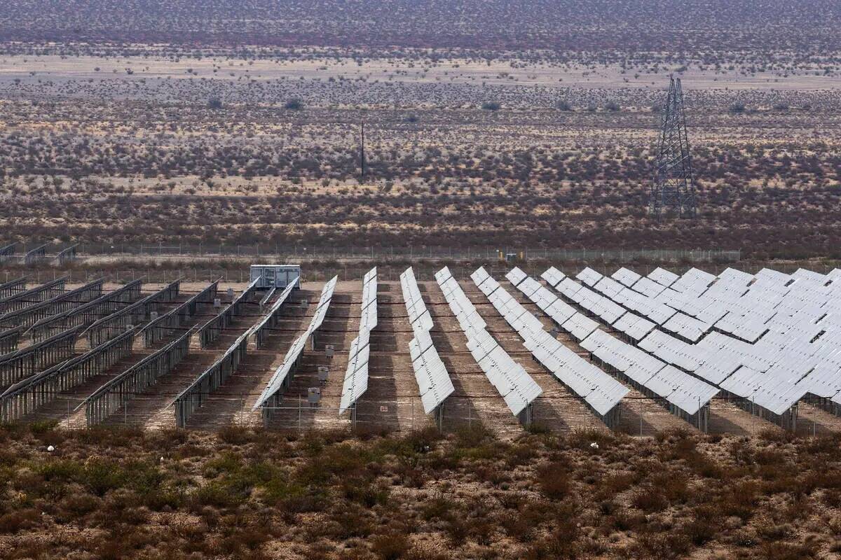 FILE PHOTO More desert land is planned to be used for solar farms by NV Energy, as the utility ...