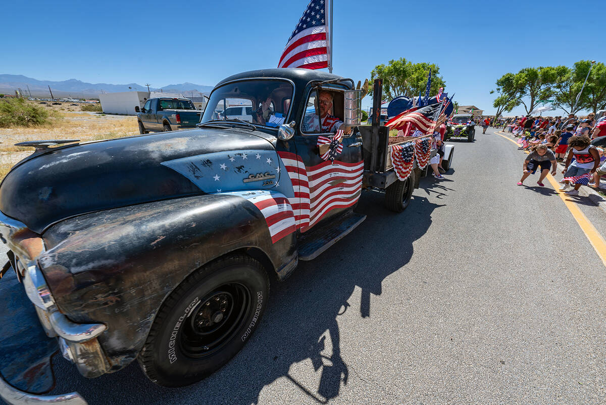 John Clausen/Pahrump Valley Times All sorts of vehicles took part in the 4th of July Parade.