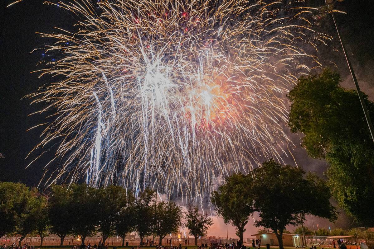 John Clausen/Pahrump Valley Times Petrack Park was packed with spectators eager to take in the ...