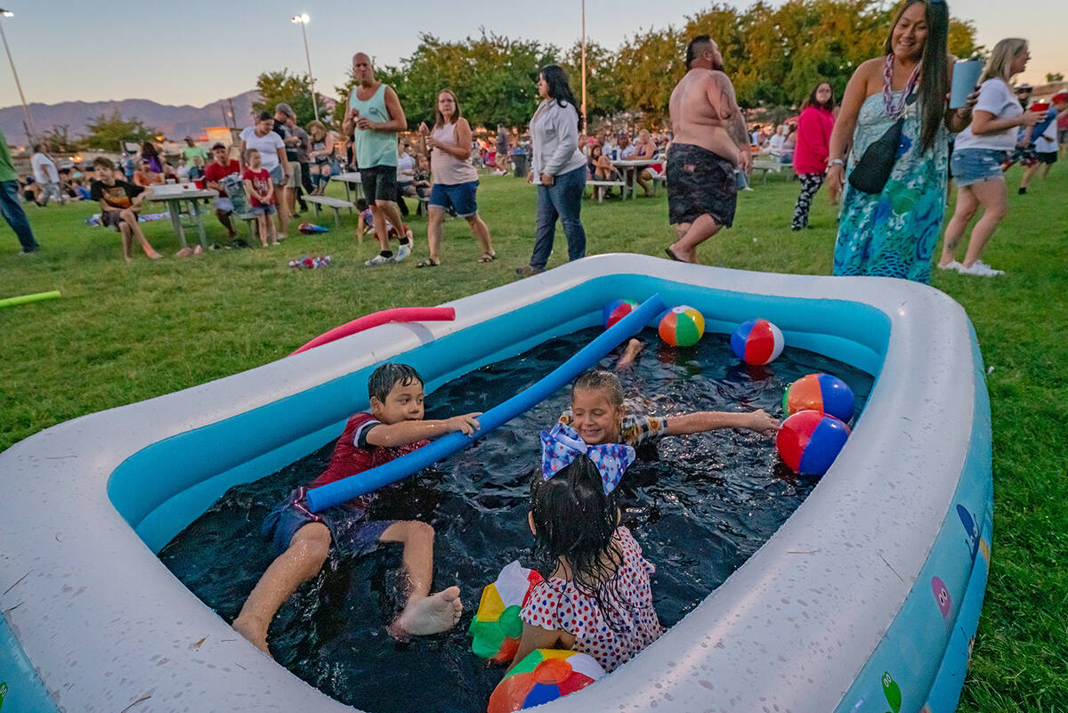 John Clausen/Pahrump Valley Times The Redneck Pool and BBQ brought out a crowd for the 4th of J ...