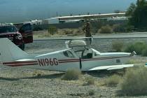Nye County Sheriff’s Office A single-engine plane crashed near Highway 160 and Simkins Road i ...