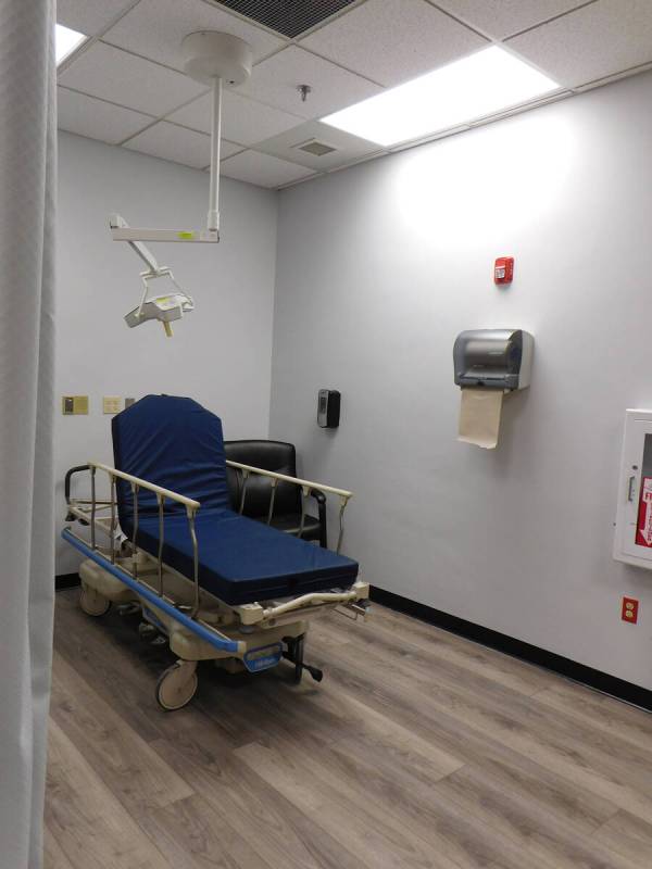 Robin Hebrock/Pahrump Valley Times An exam room inside the new OptimuM Urgent Care.