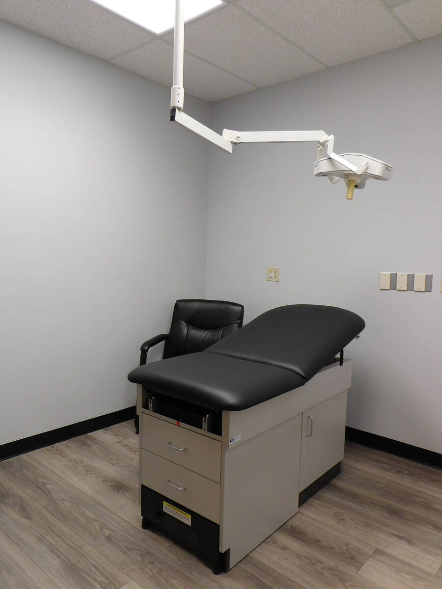 Robin Hebrock/Pahrump Valley Times Another exam room as seen inside the new OptimuM Urgent Care.