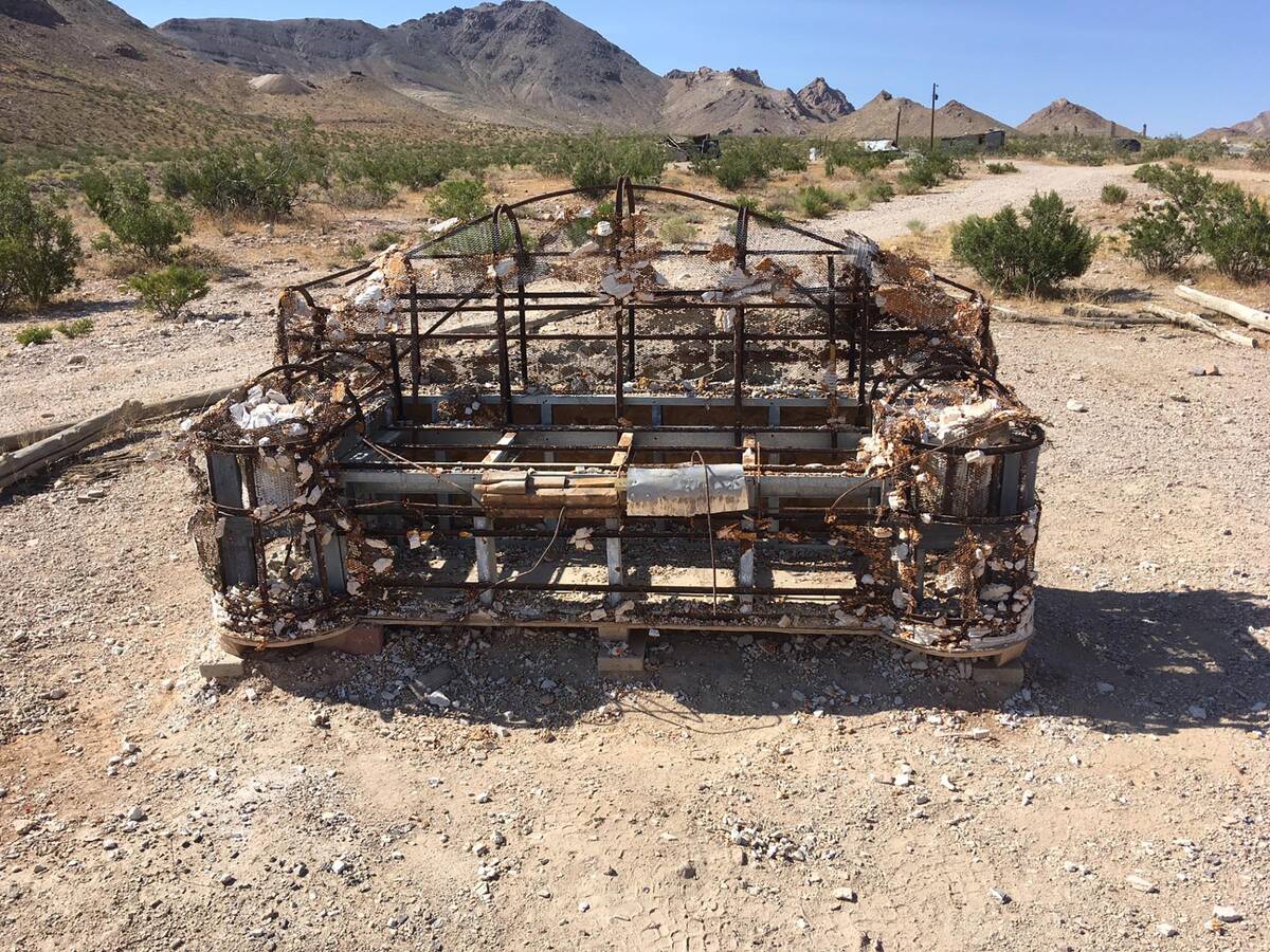 Richard Stephens/Special to the Pahrump Valley Times The sofa was taken down to its metal frame ...