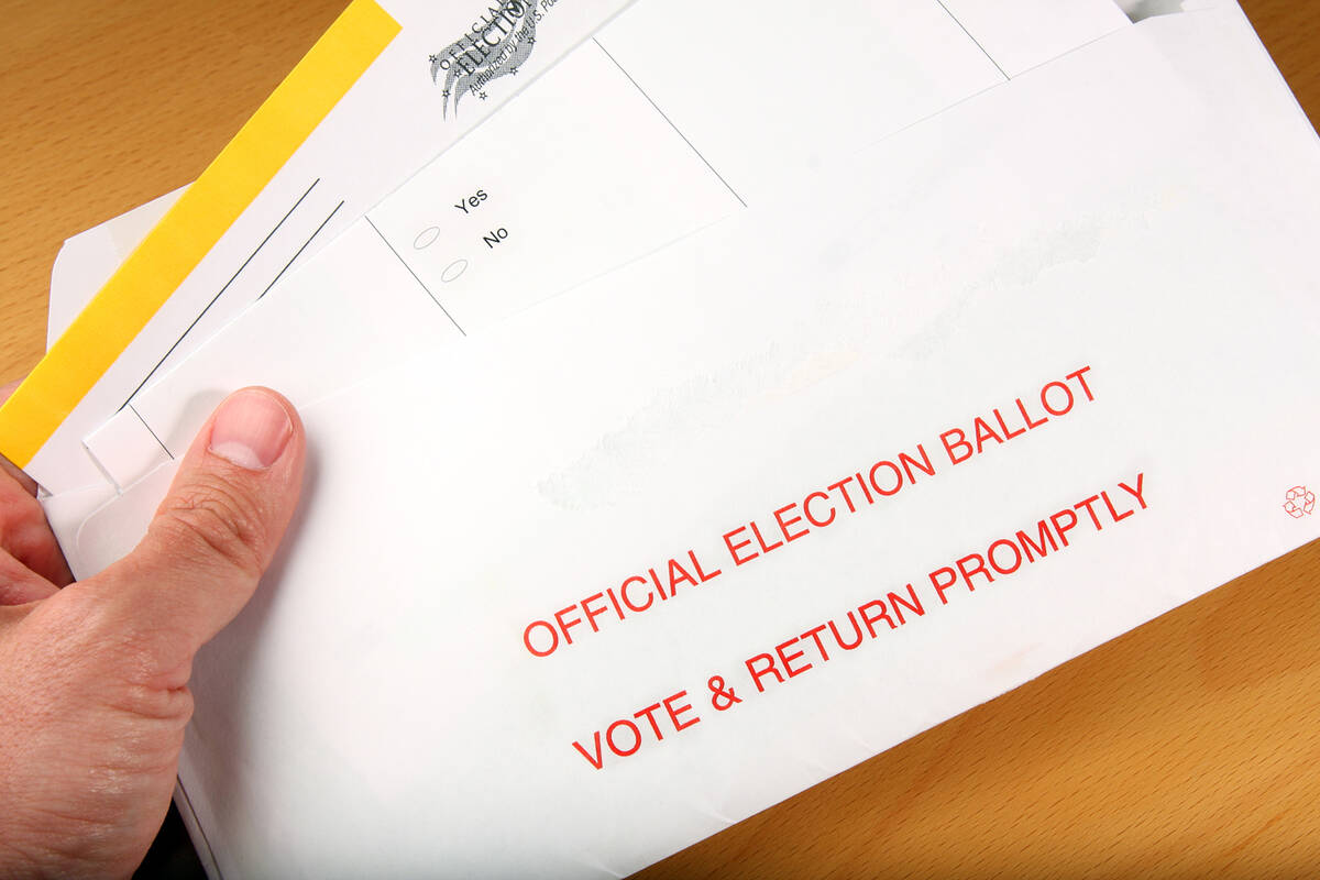 Getty Images Local governments throughout Nevada can now utilize mail-in ballots purchased by t ...