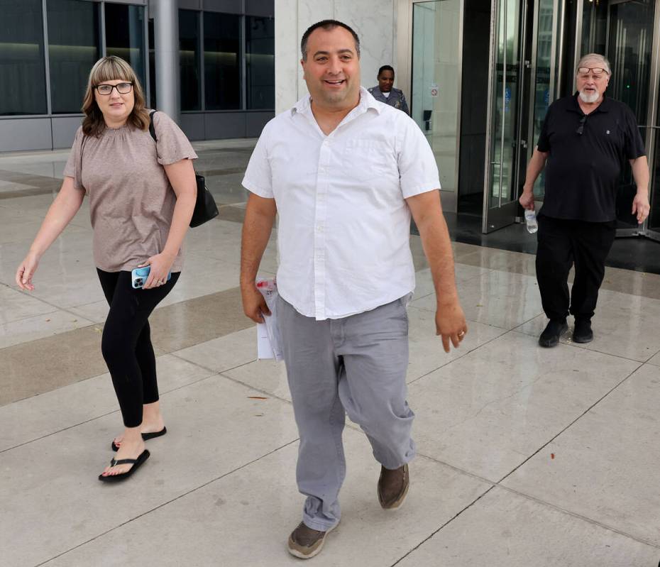 Nye County Sheriff’s Office Capt. David Boruchowitz walks out of the Lloyd George U.S. Courth ...