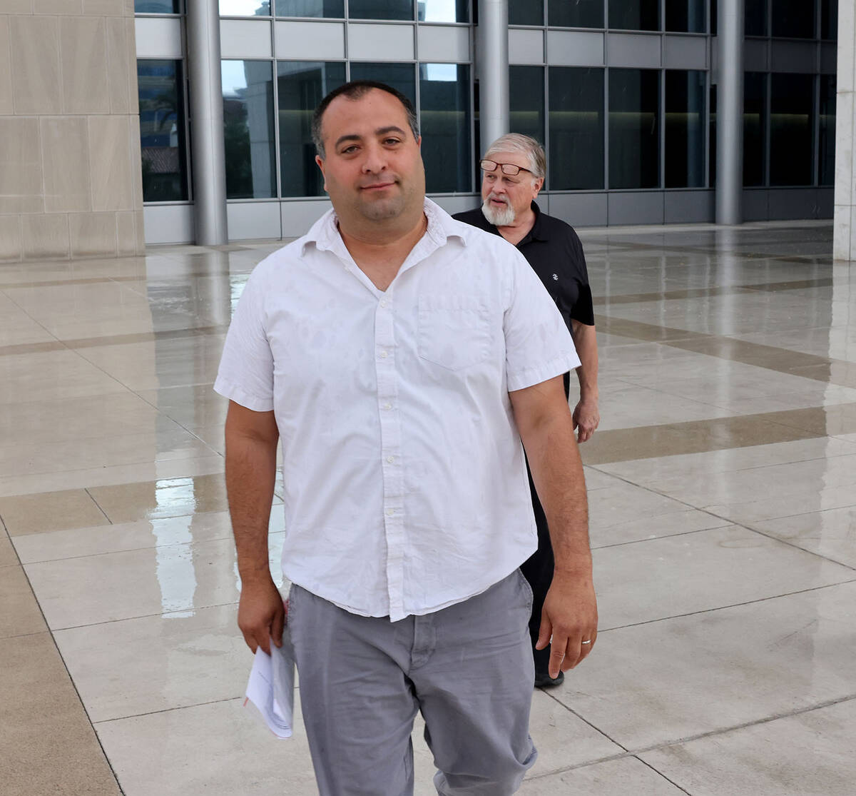 Nye County Sheriff’s Office Capt. David Boruchowitz walks out of the Lloyd George U.S. Courth ...