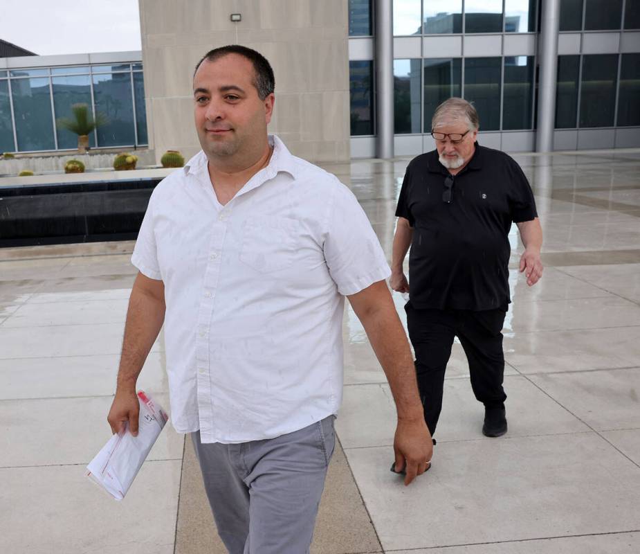 Nye County Sheriff’s Office Capt. David Boruchowitz walks out of the Lloyd George U.S. Courth ...