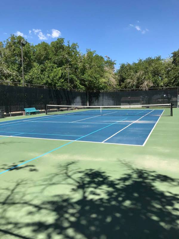 Robin Hebrock/Pahrump Valley Times Robin Hebrock/Pahrump Valley Times The tennis courts at Petr ...