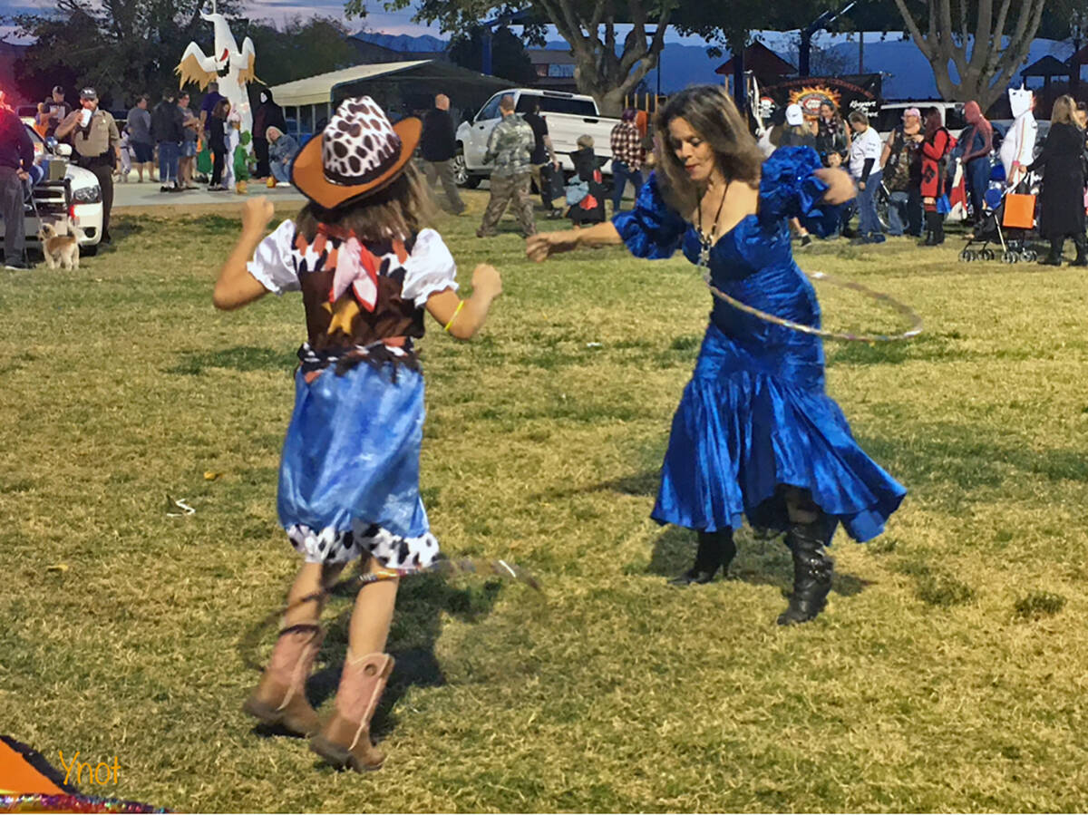 Special to the Pahrump Valley Times Halloween Spooktacular event organizer Tony Casey, right, i ...