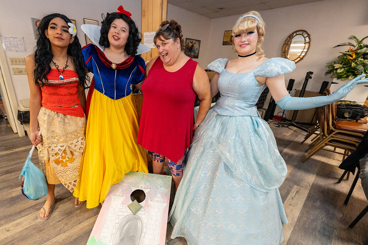 John Clausen/Pahrump Valley Times Moana, Snow White and Cinderella are pictured with Smiles Acr ...