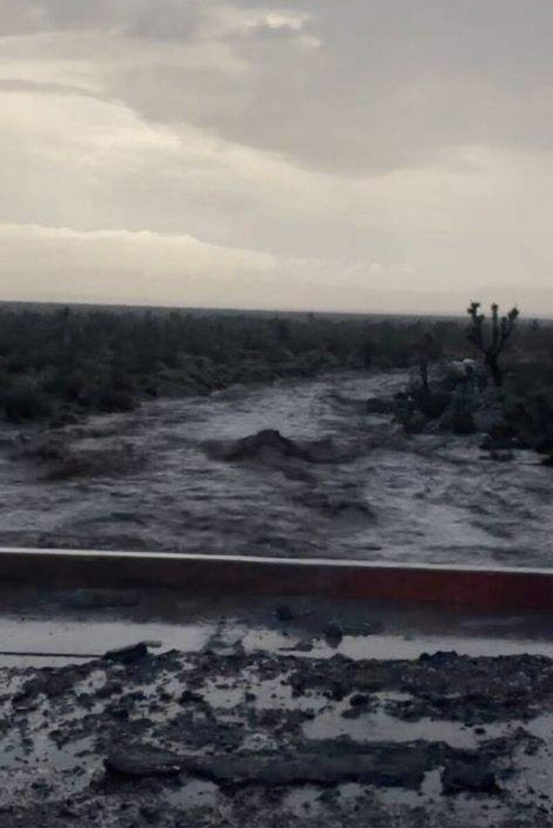 Special to the Pahrump Valley Times The storms that pass through brought the second accumulatio ...