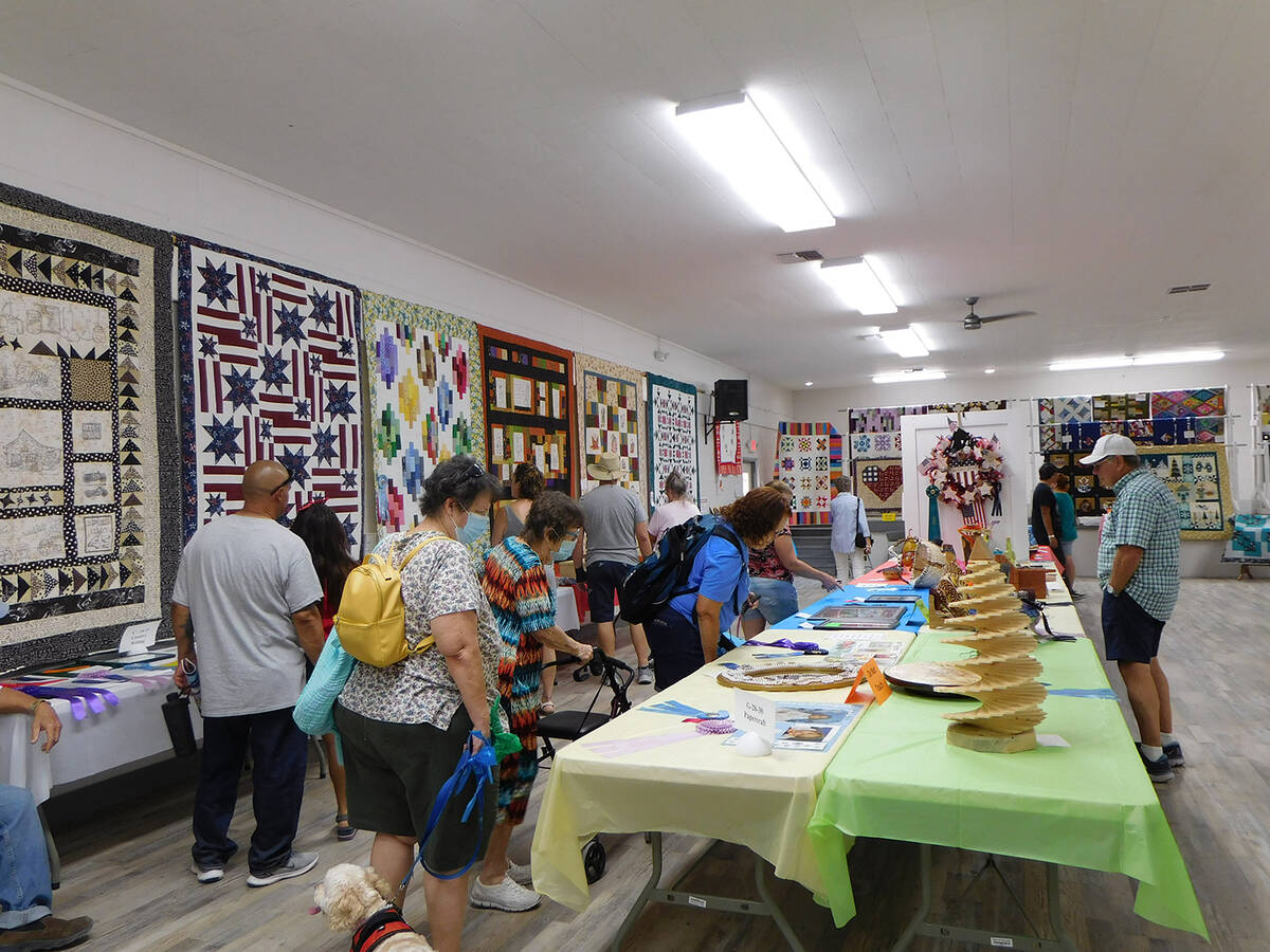 Robin Hebrock/Pahrump Valley Times The Arts and Crafts and Food and Horticulture exhibits at th ...