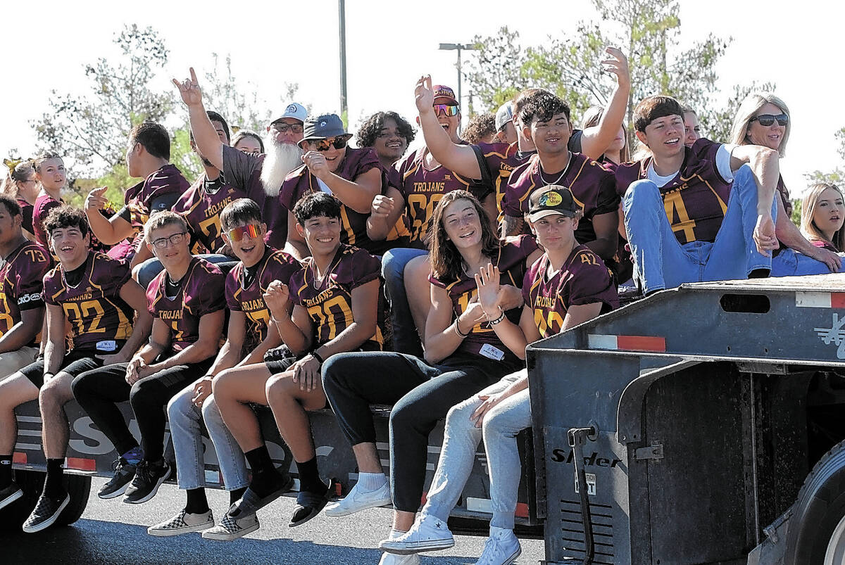 Horace Langford Jr./Pahrump Valley Times In this file photo, the Pahrump Valley High football ...