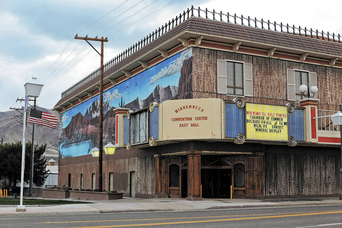 The Winnemucca Convention Center in Winnemucca, Nev., Tuesday, April 9, 2019. Suicide rates in ...