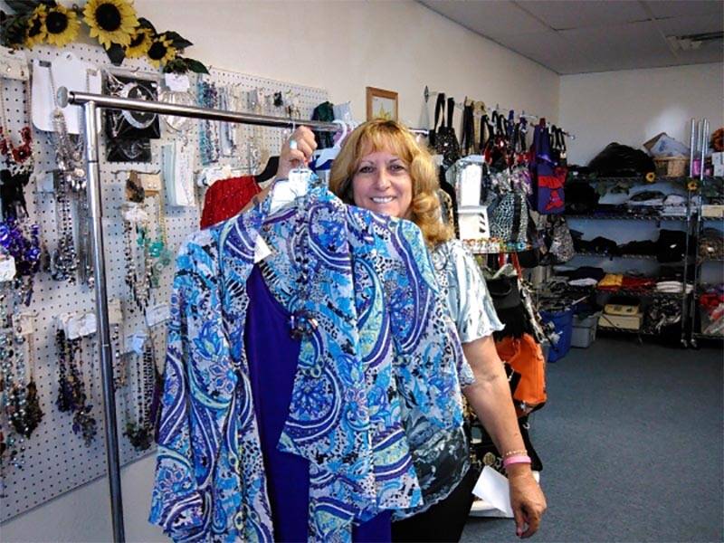 Patti Vitz owner of Sunflower Fashions provides much of the clothing for the Pahrump Valley Rep ...