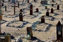 Special to the Pahrump Valley Times The Tonopah Cemetery is the final resting place of around 3 ...
