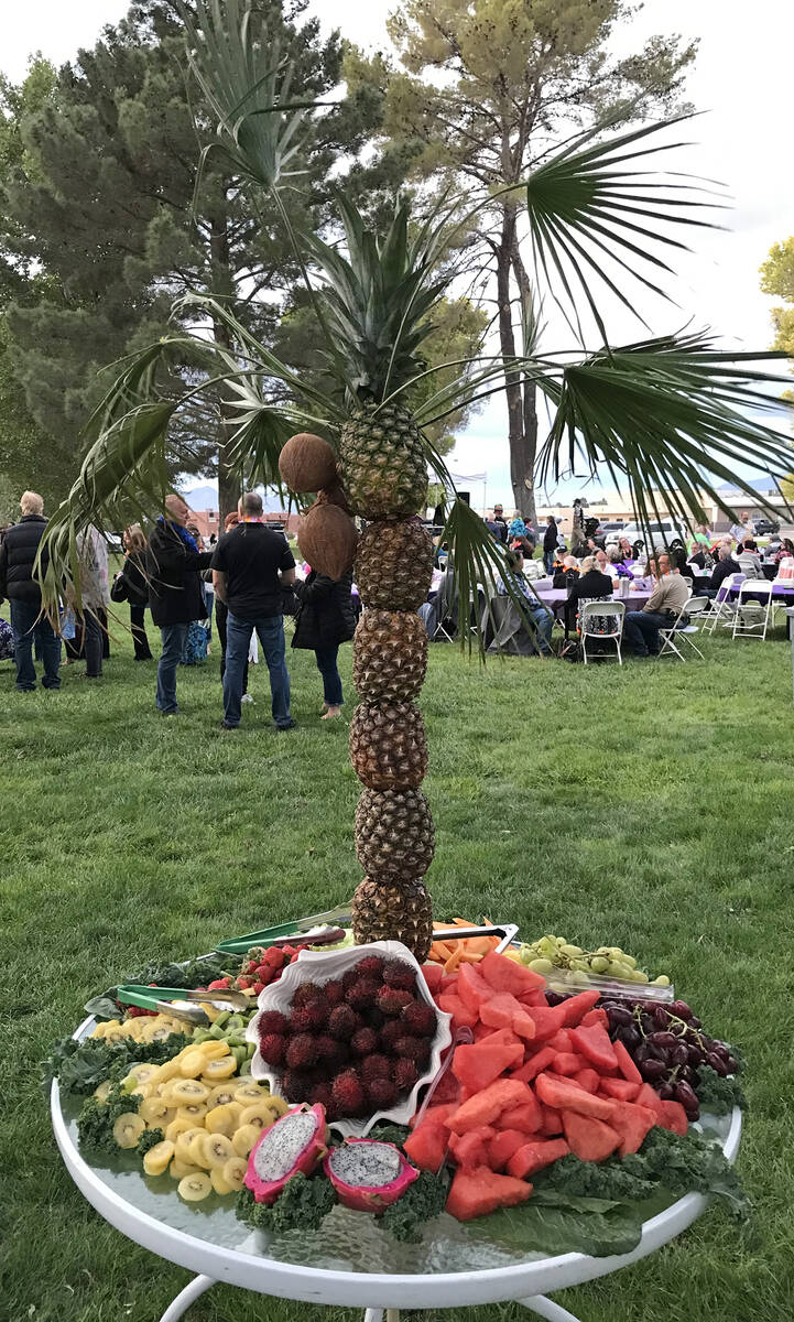 Robin Hebrock/Pahrump Valley Times A fabulous fruit display attracted plenty of comments during ...
