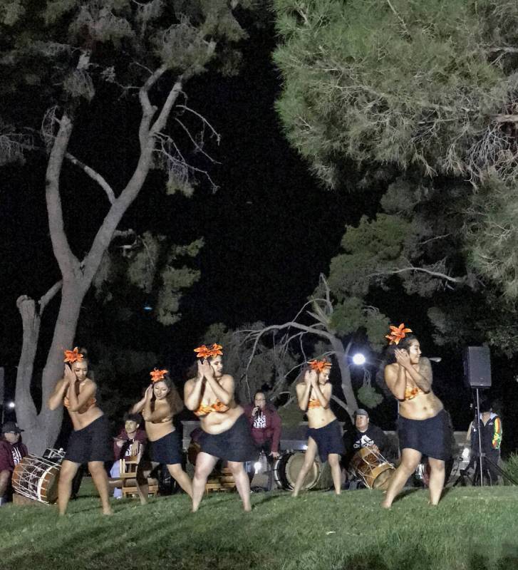 Robin Hebrock/Pahrump Valley Times Ladies with Rau Tama Nui are seen performing one of the more ...